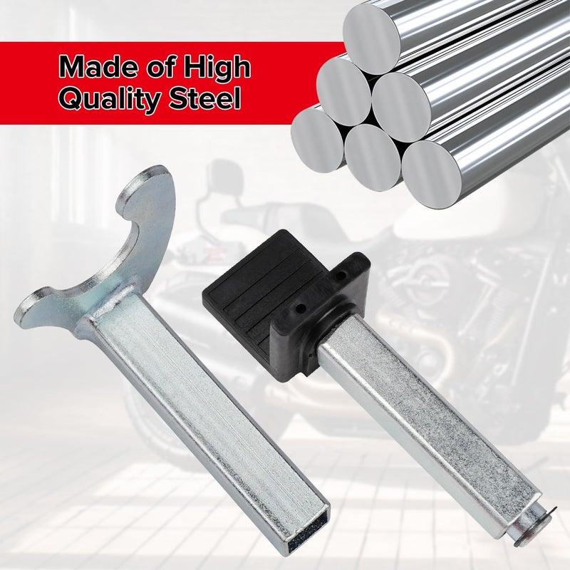 Donext Spool Lift Stand Attachments for Rear Sportbike Motorcycle Stands (Attachment ONLY), U and L-Shaped Adapter 2 Pairs - Image 3